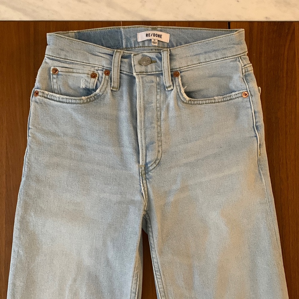 RE/DONE size 25 70s stove pipe jeans